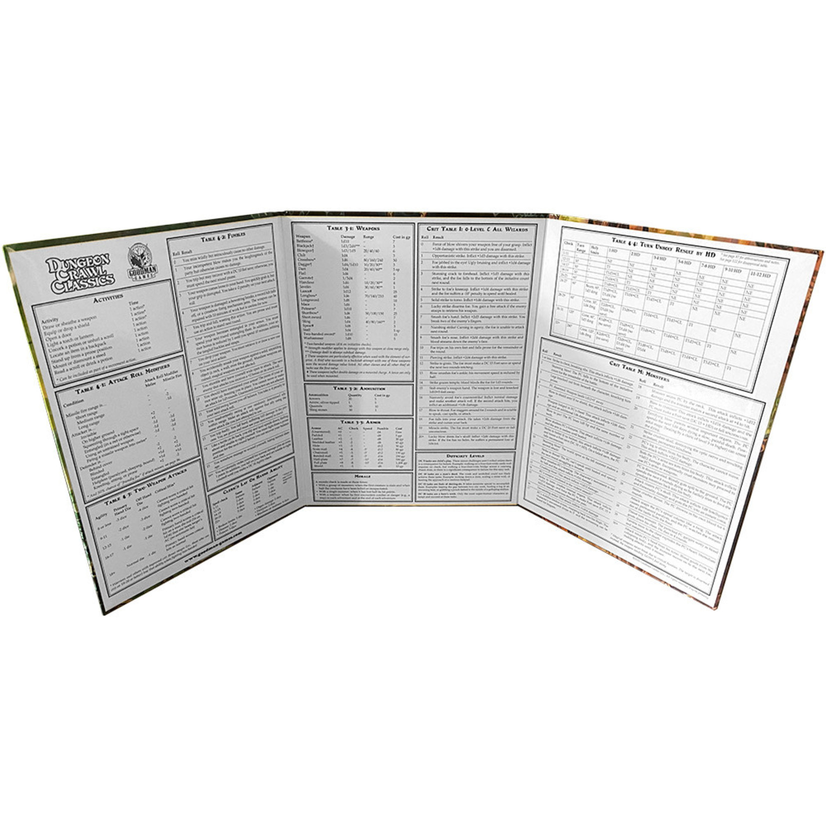 Goodman Games Dungeon Crawl Classics: Thick Cardstock Judges Screen