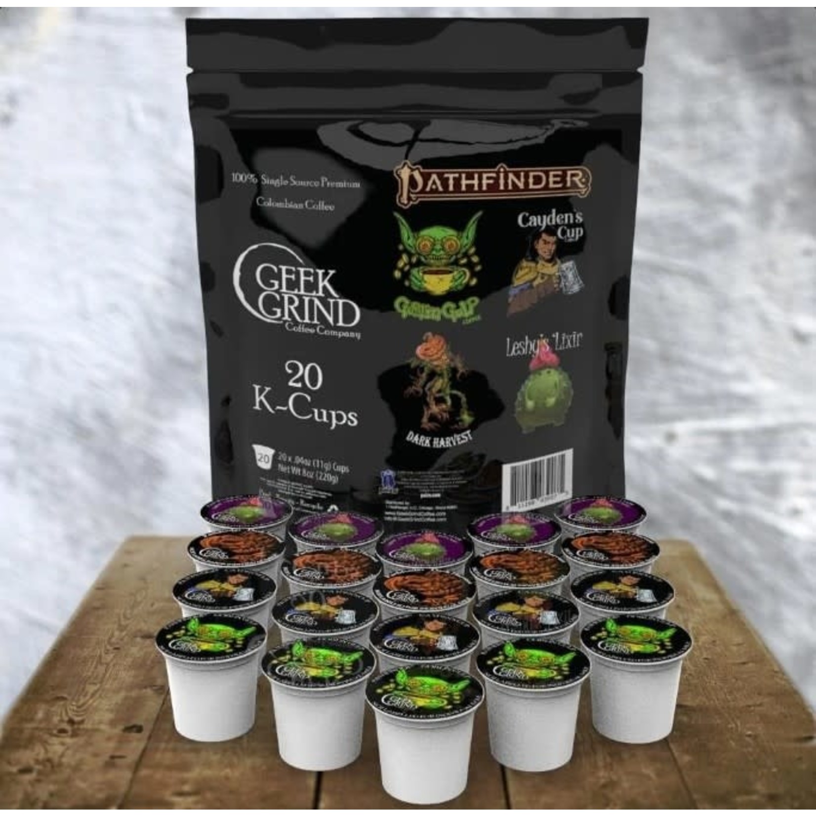 Geek Grind Coffee Company Coffee K-Cups: Pathfinder: 20-Pack Assorted