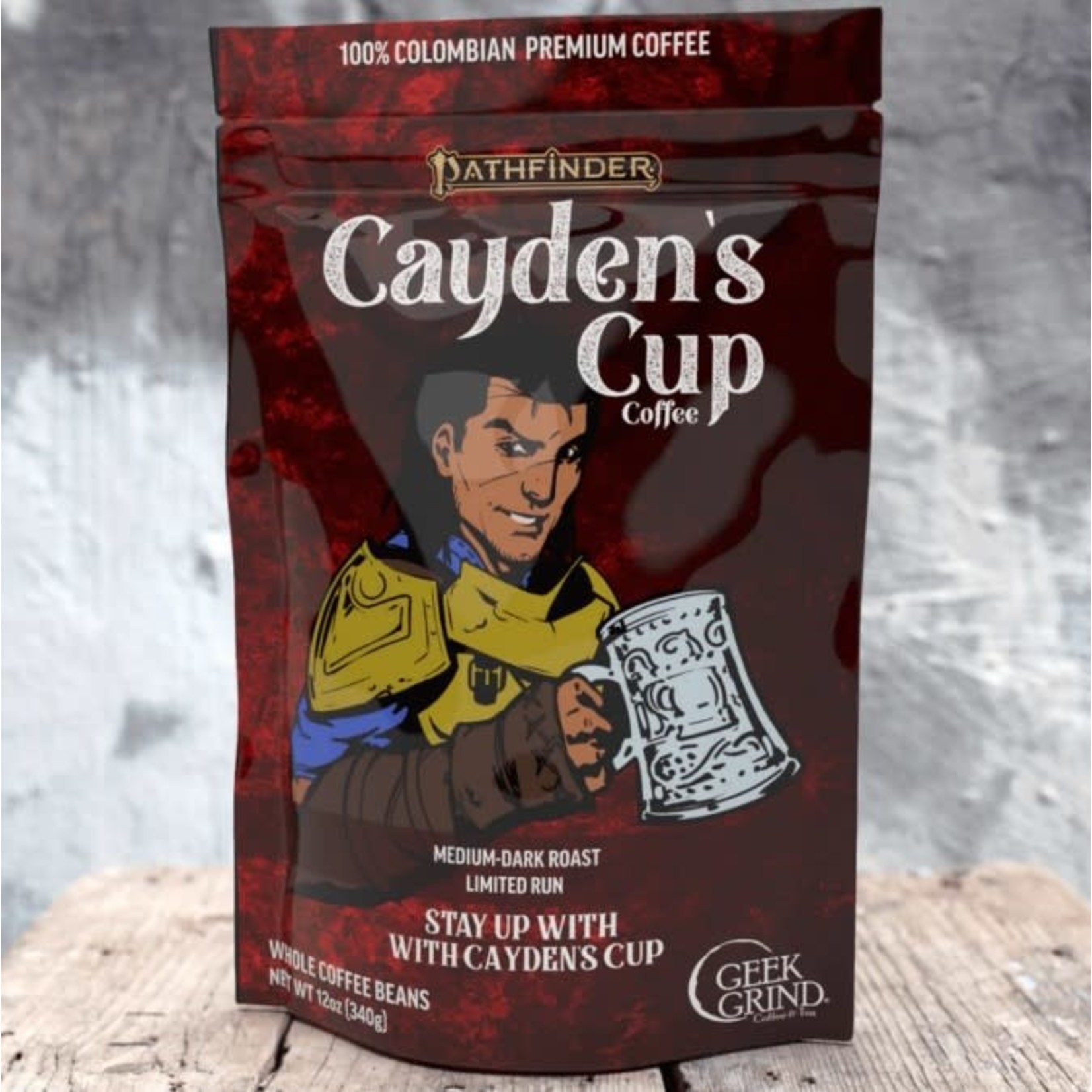 Geek Grind Coffee Company Whole Bean Coffee 12 oz.: Pathfinder: Cayden's Cup Medium-Dark Roast