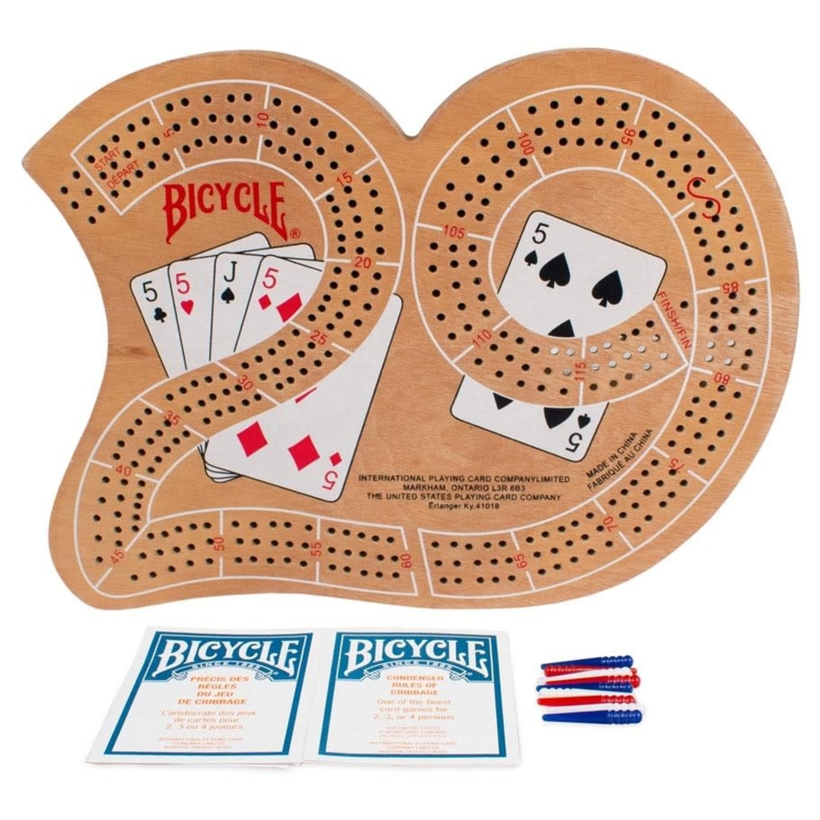 Bicycle Large 3-Track "29" Cribbage with Cards