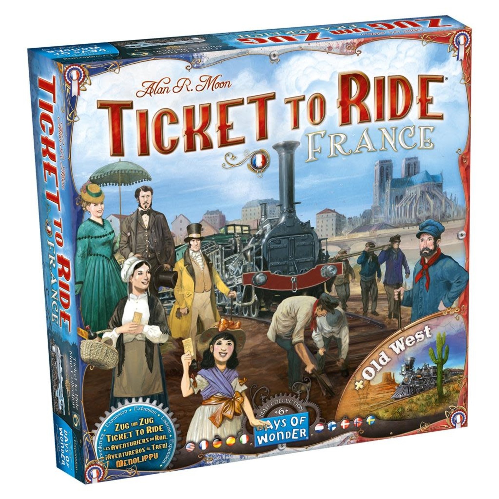 Days of Wonder Ticket to Ride: France & Old West Expansion