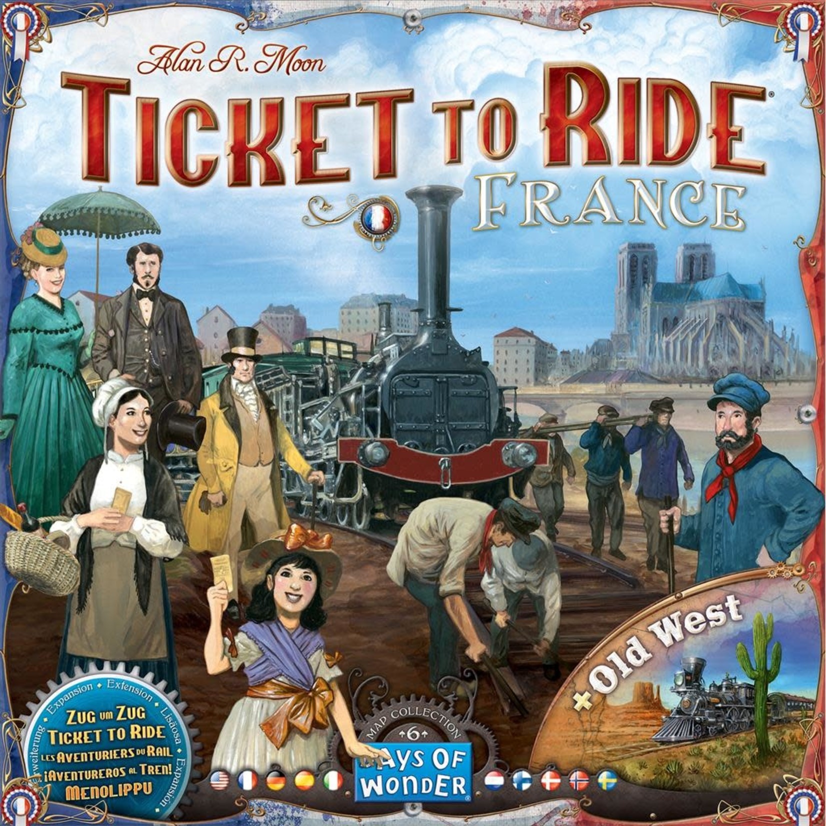 Days of Wonder Ticket to Ride: France & Old West Expansion