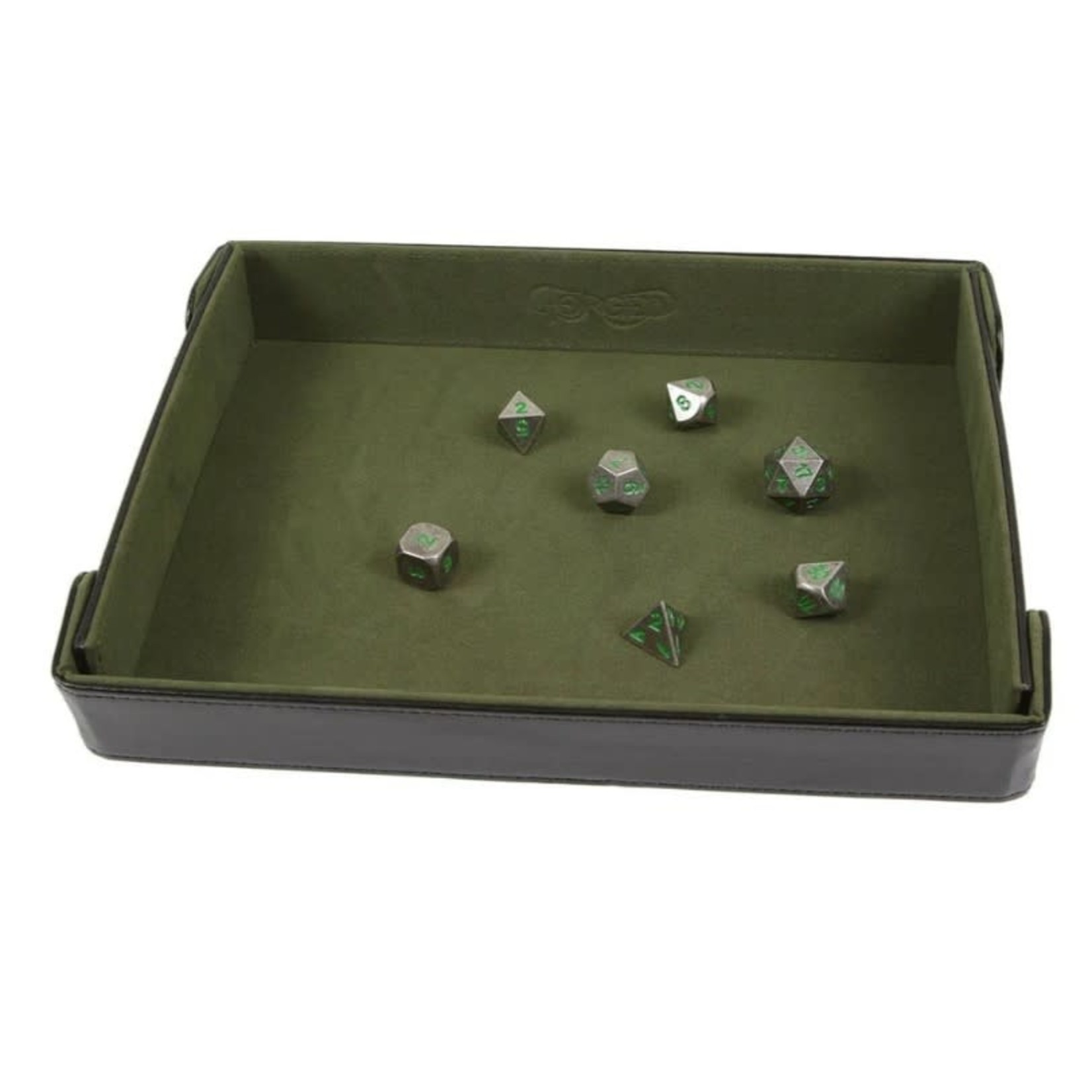 Forged Gaming Rectangle Magnetic Folding Dice Tray: Green