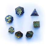 Forged Gaming Set of 7 Metal Dice: Banded Inkubus