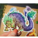 Nemissa's Northwood Arts Elemental Dragon Sticker: Earth