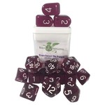 Role 4 Initiative Translucent Set of 15 with Arch'd4 Dark Purple with White Numbers