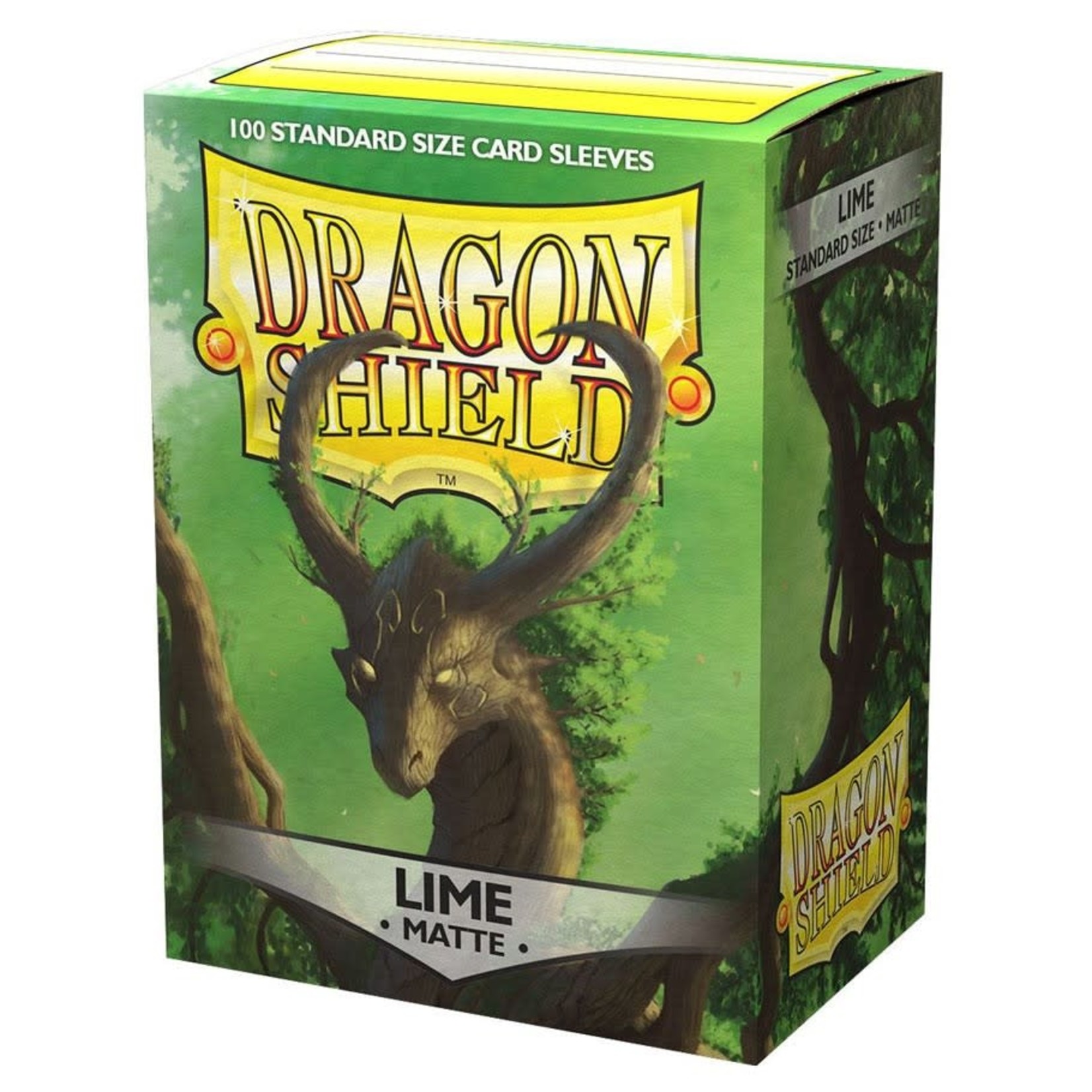 Arcane Tinmen Dragon Shield: 100 Protective Sleeves: Matte Lime