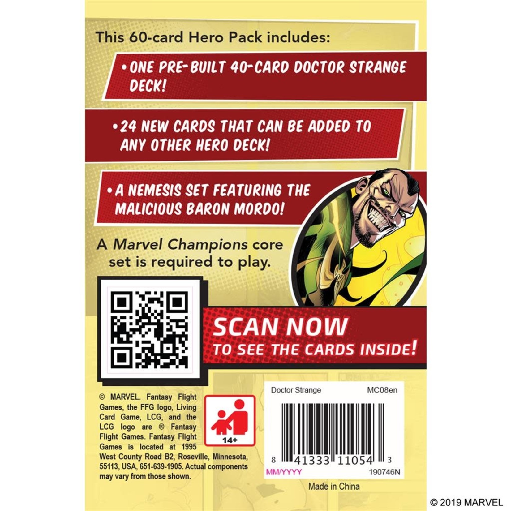 Fantasy Flight Games Marvel Champions: Doctor Strange Hero Pack