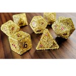 Forged Gaming Set of 7 Metal Dice: Hollow Notes