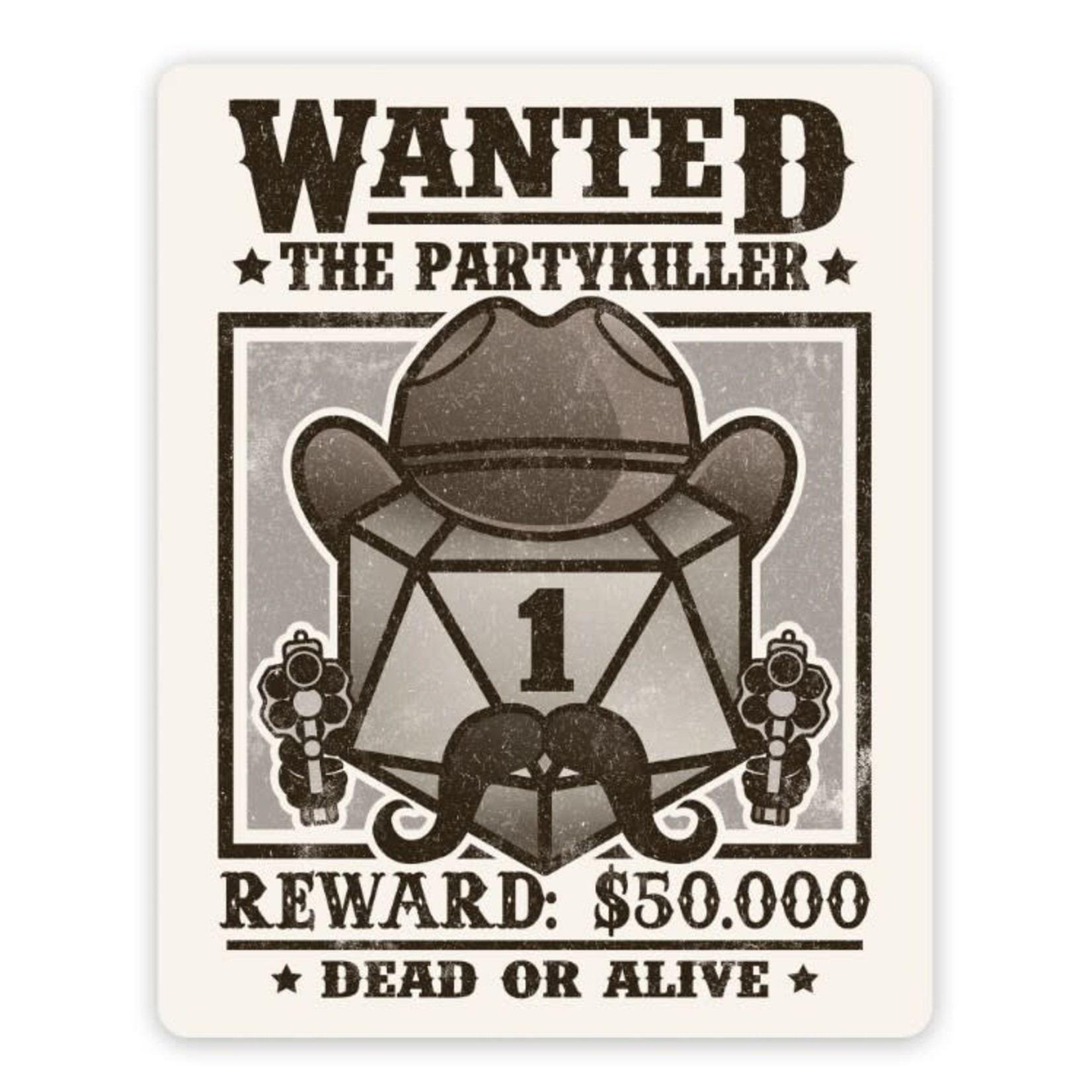 Forged Gaming Waterproof Die Cut Vinyl Sticker: Wanted PartyKiller