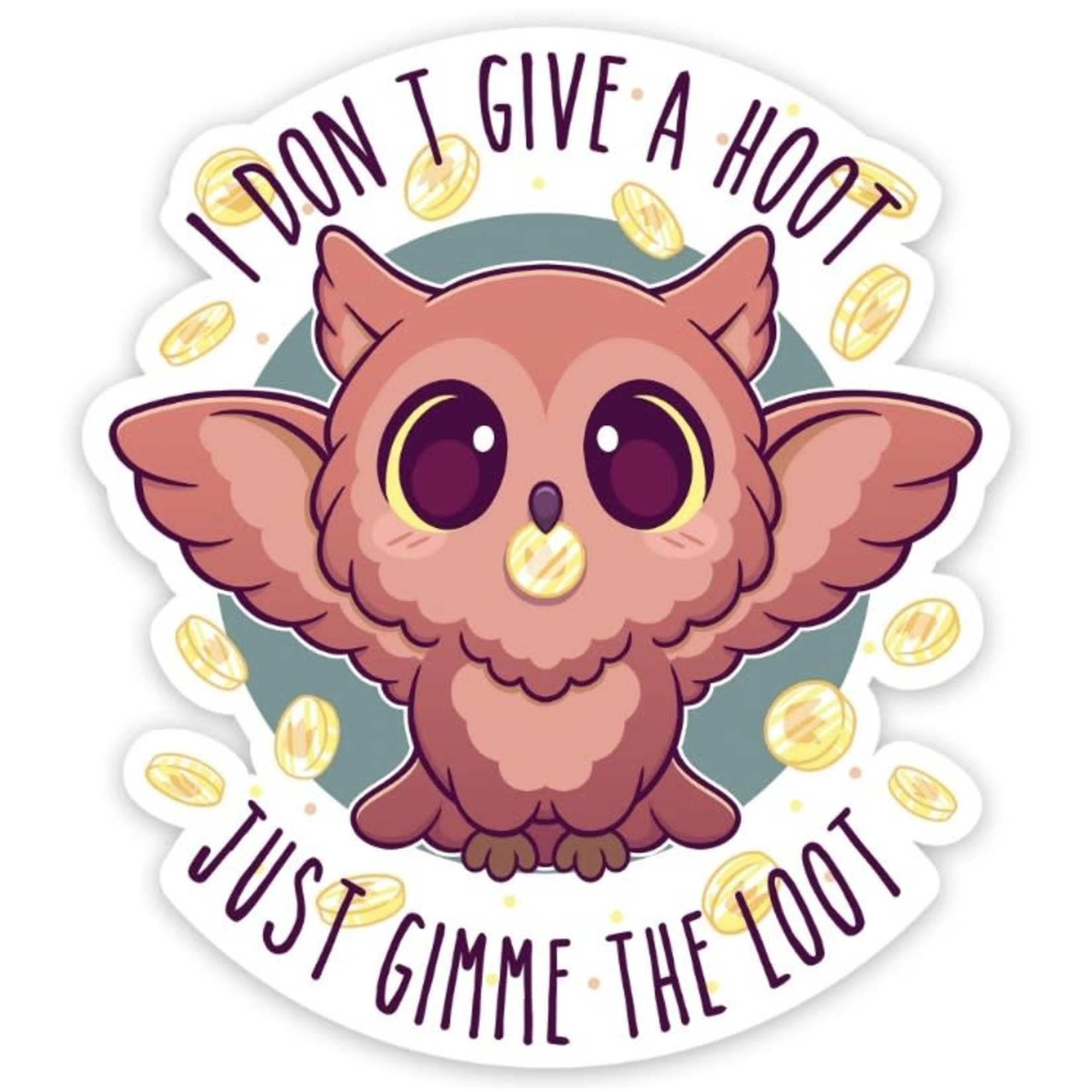 Forged Gaming Waterproof Die Cut Vinyl Sticker: I Don't Give a Hoot