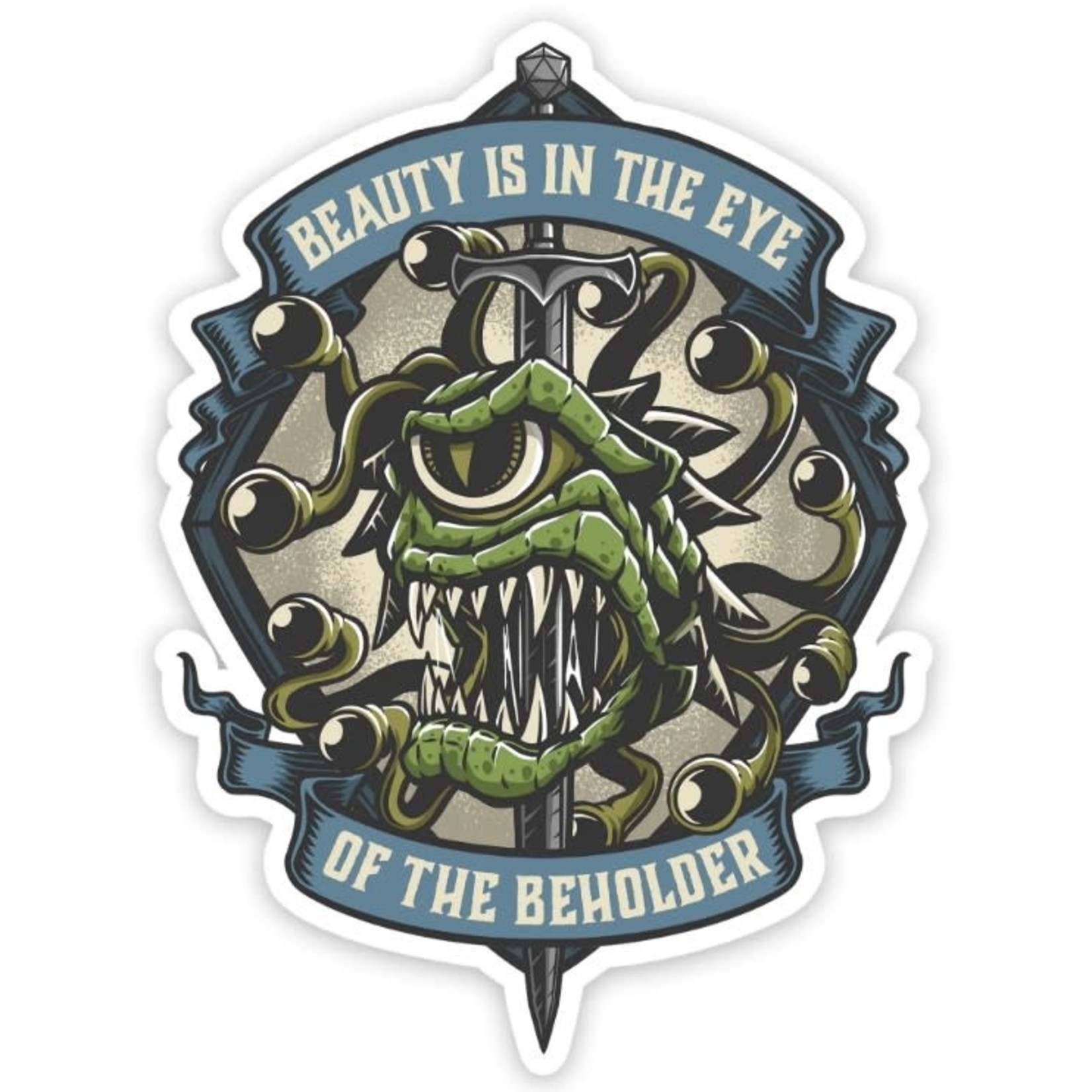 Forged Gaming Waterproof Die Cut Vinyl Sticker: Eye of the Beholder