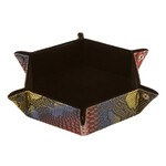 Forged Gaming Hexagon Snap Folding Dice Tray: Dragon Skin Edition - Rainbow