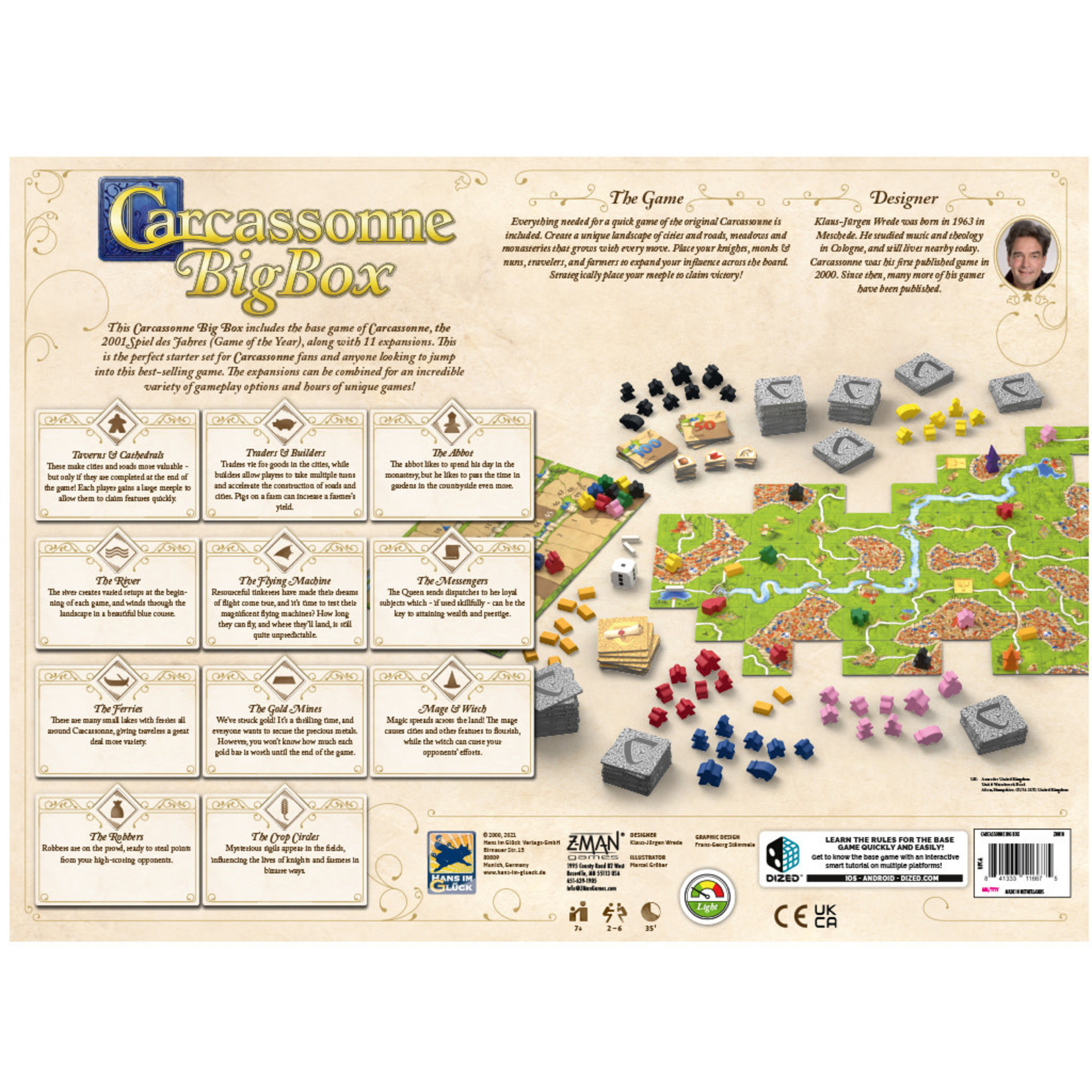 Z-Man Games Carcassonne: Big Box 2022 Edition