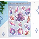 Nemissa's Northwood Arts Crystals and Gems Sticker Sheet