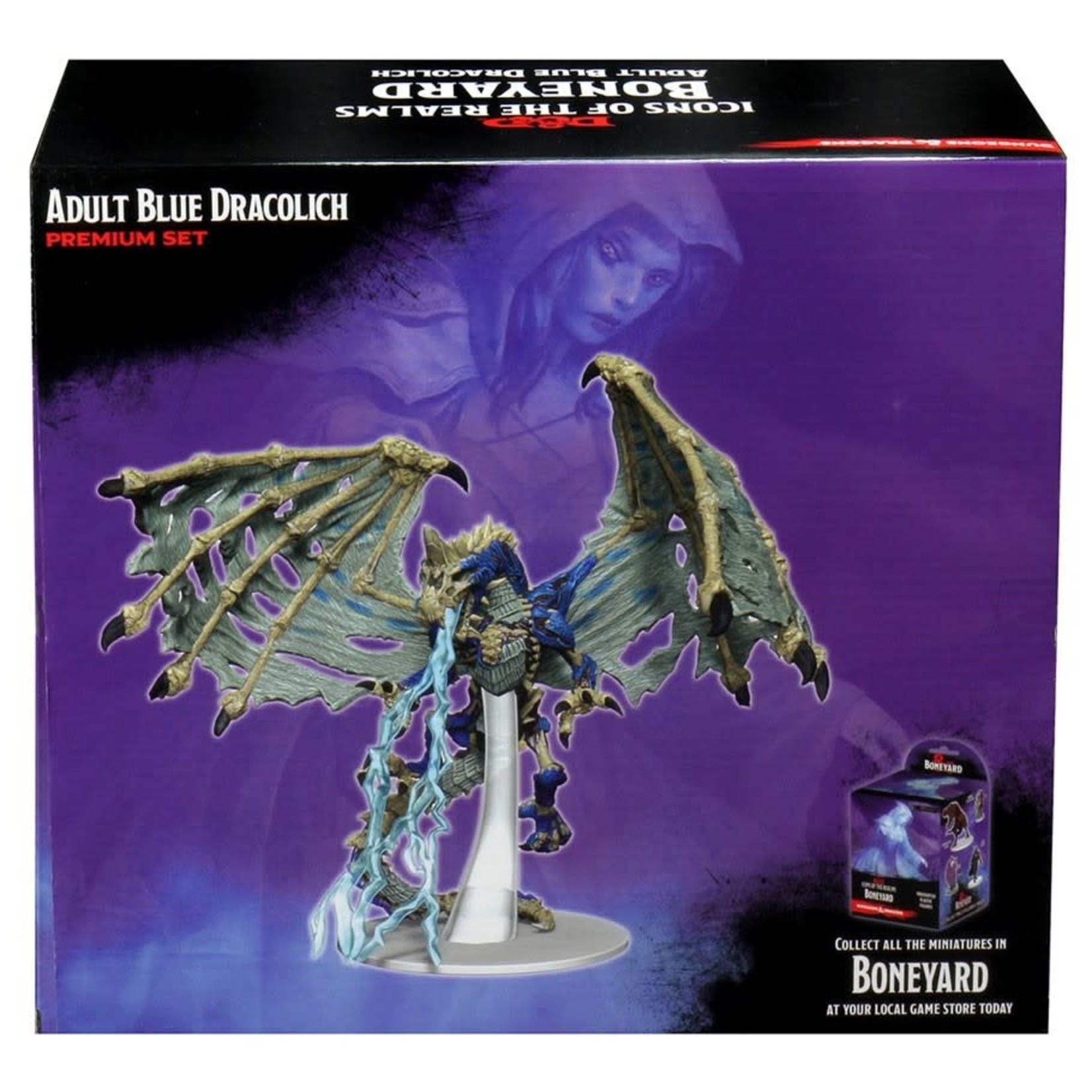 WizKids D&D: Icons of the Realms: Boneyard: Adult Blue Dracolich
