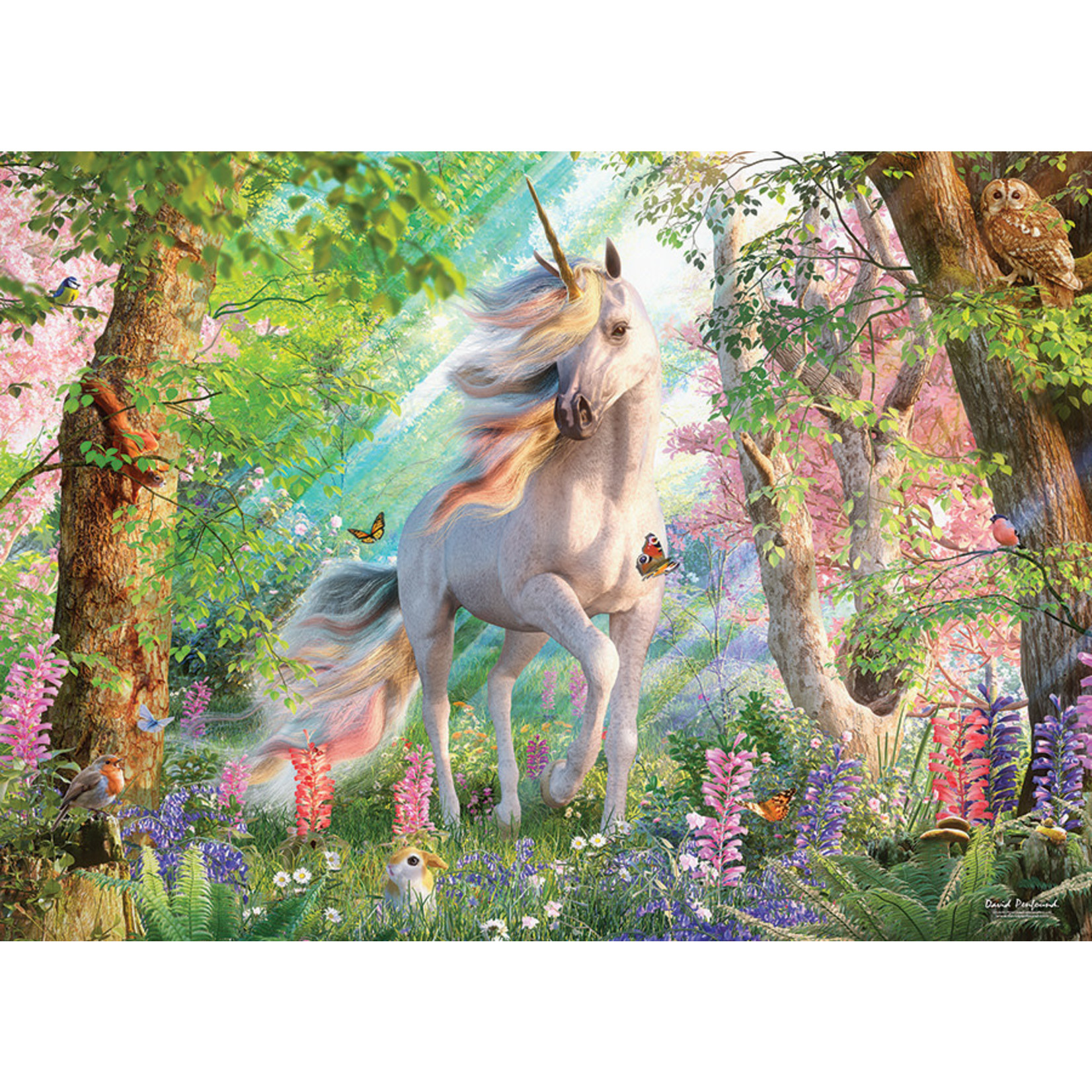 Cobble Hill Unicorn in the Woods Puzzle 500 piece
