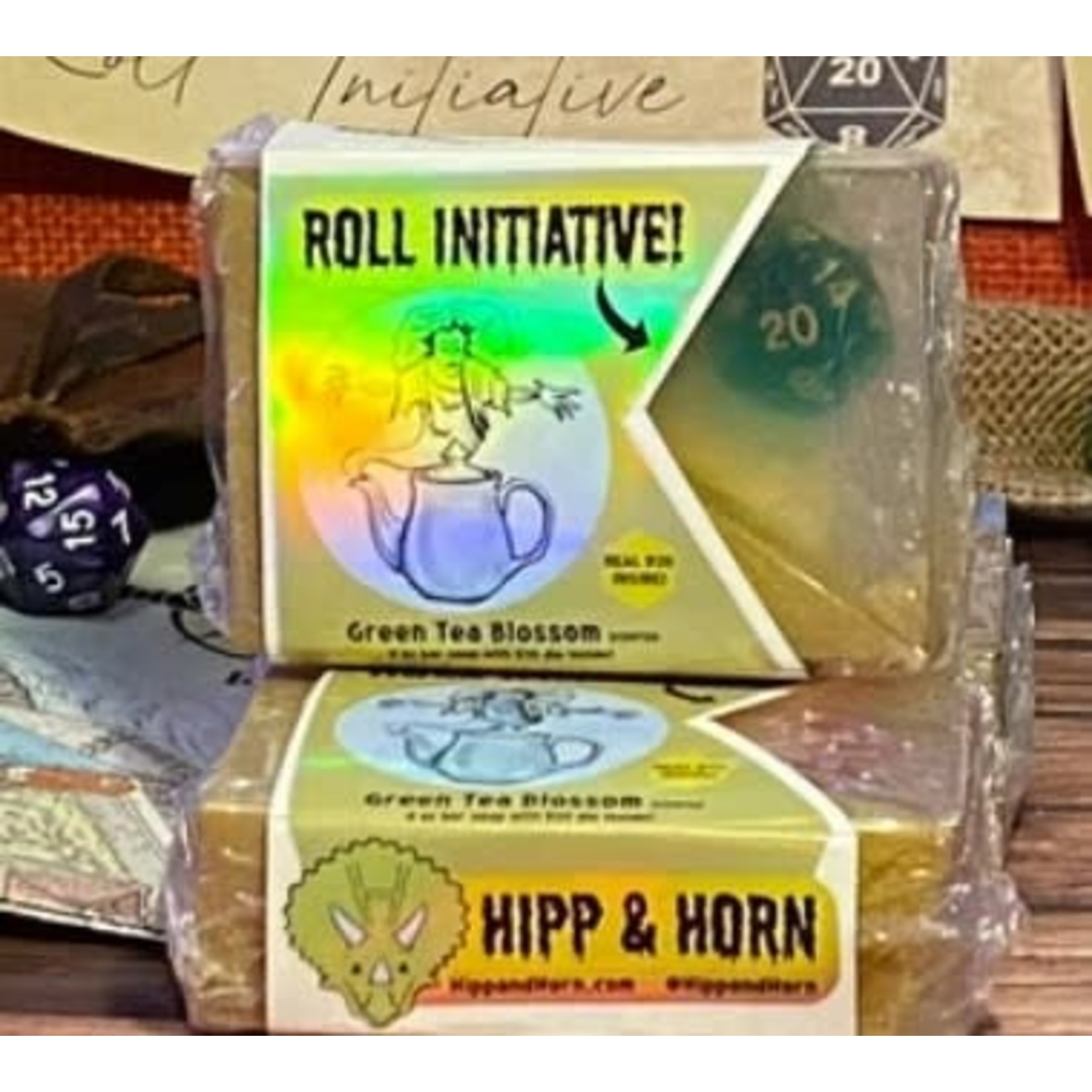 HippAndHorn Roll Initiative! Soap Bar with D20 Inside