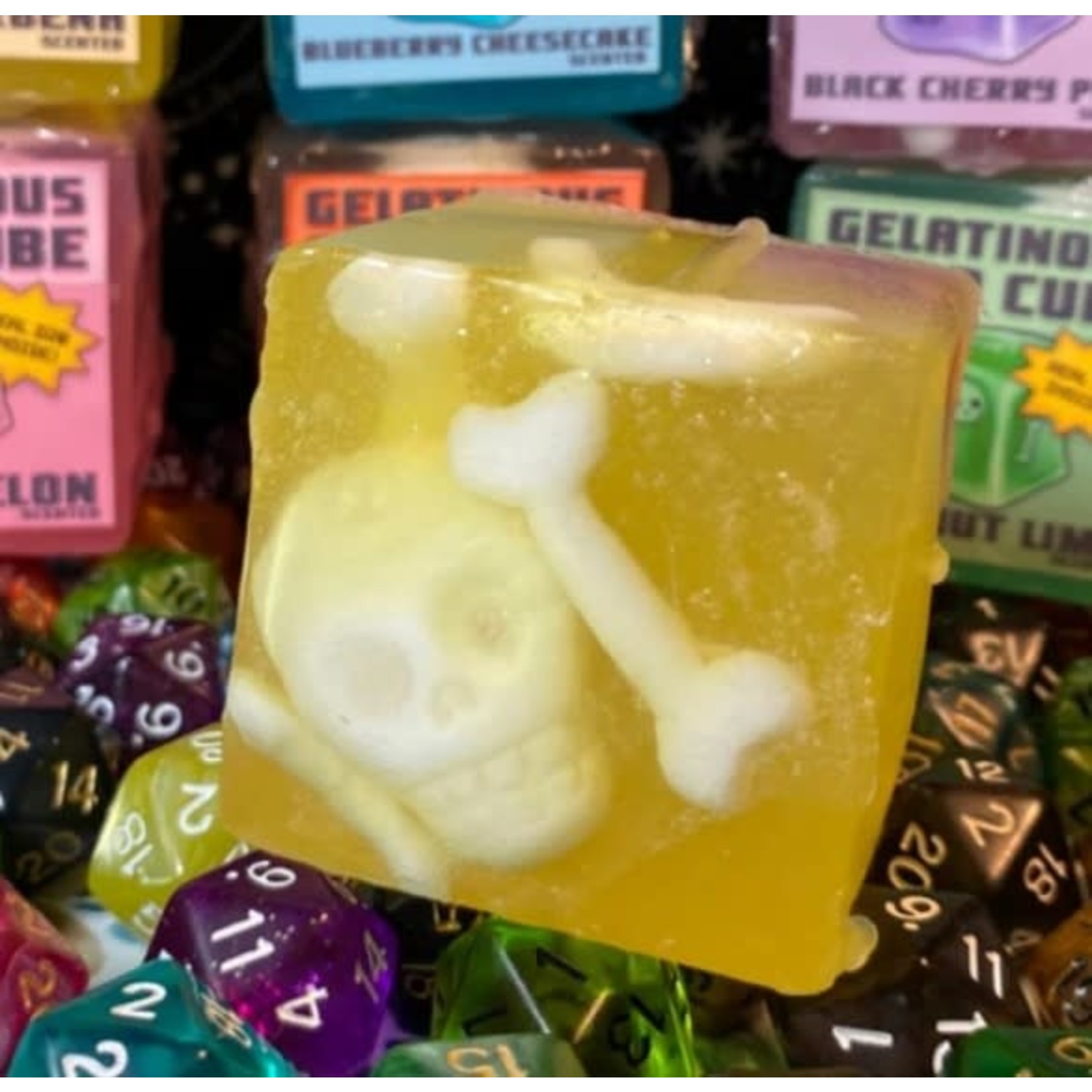 HippAndHorn Gelatinous Cube Soap with D20 Inside