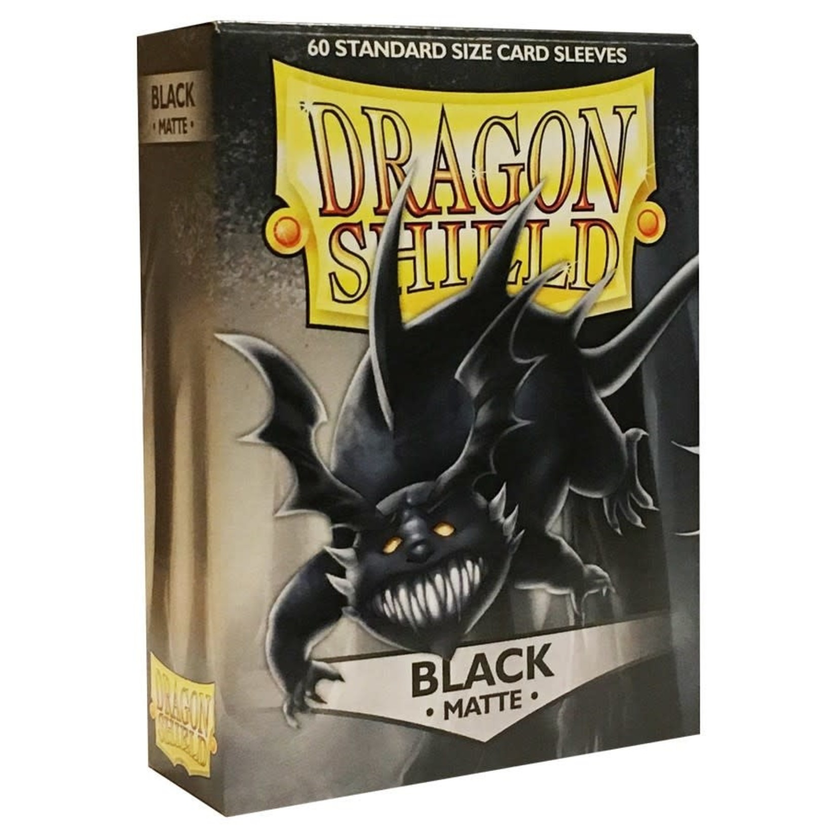 Arcane Tinmen Dragon Shield: 60 Standard Size Card Sleeves: Matte Black