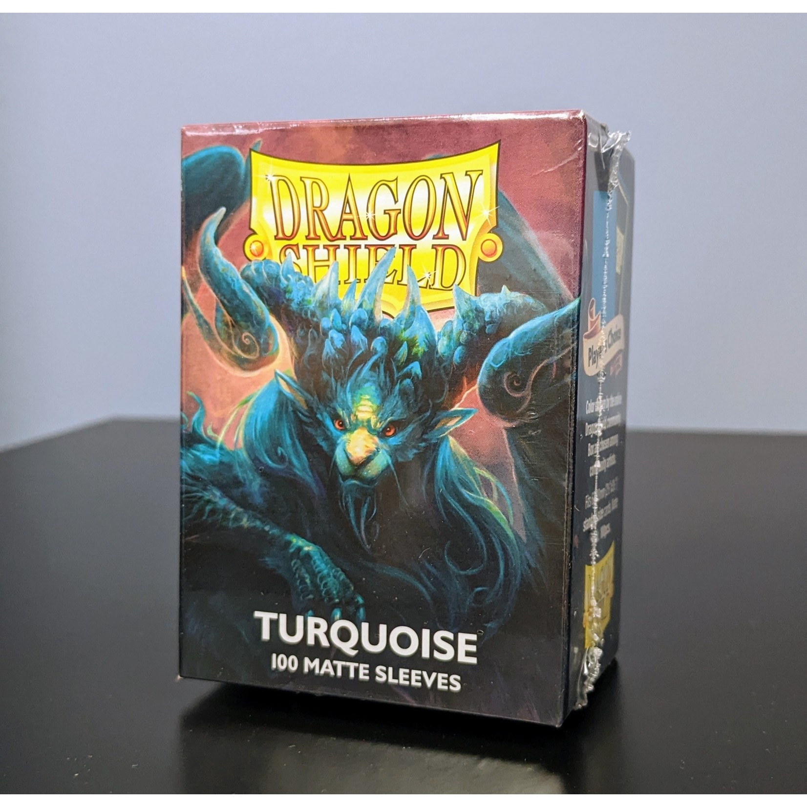 Arcane Tinmen Dragon Shield: 100 Standard Size Card Sleeves: Turquoise