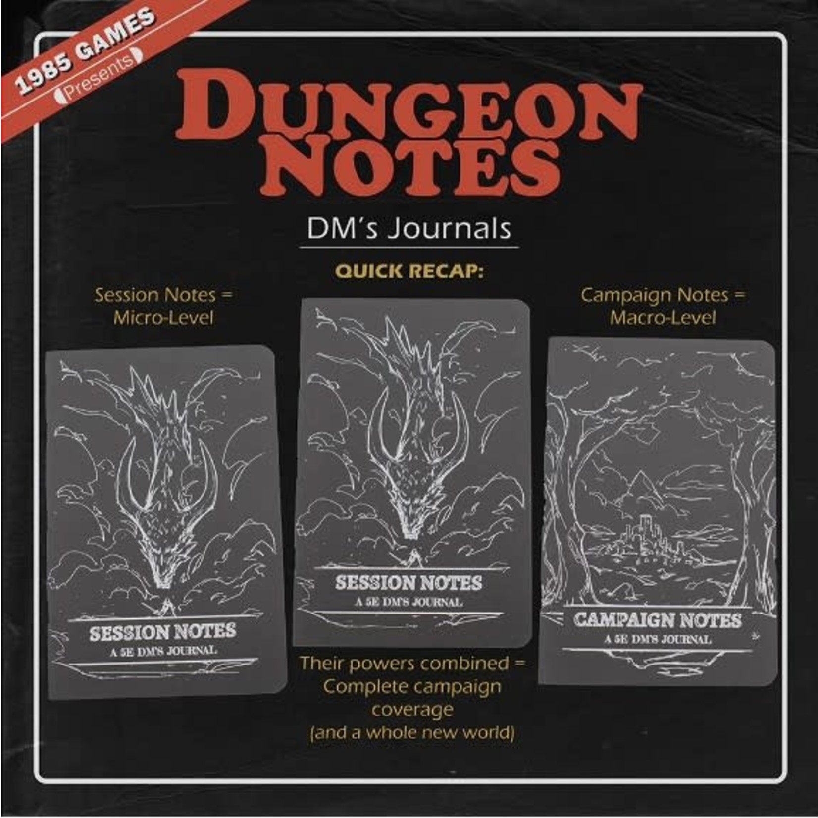 1985 Games Dungeon Notes: 5E DM's Journals (3 Pack)