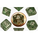 Metallic Dice Games 10mm Mini Acrylic Polyhedral Dice Set in Tube