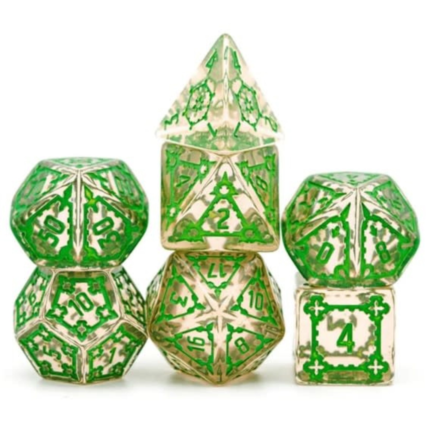 Foam Brain Huge Fluorite Castle Dice Set - 25mm