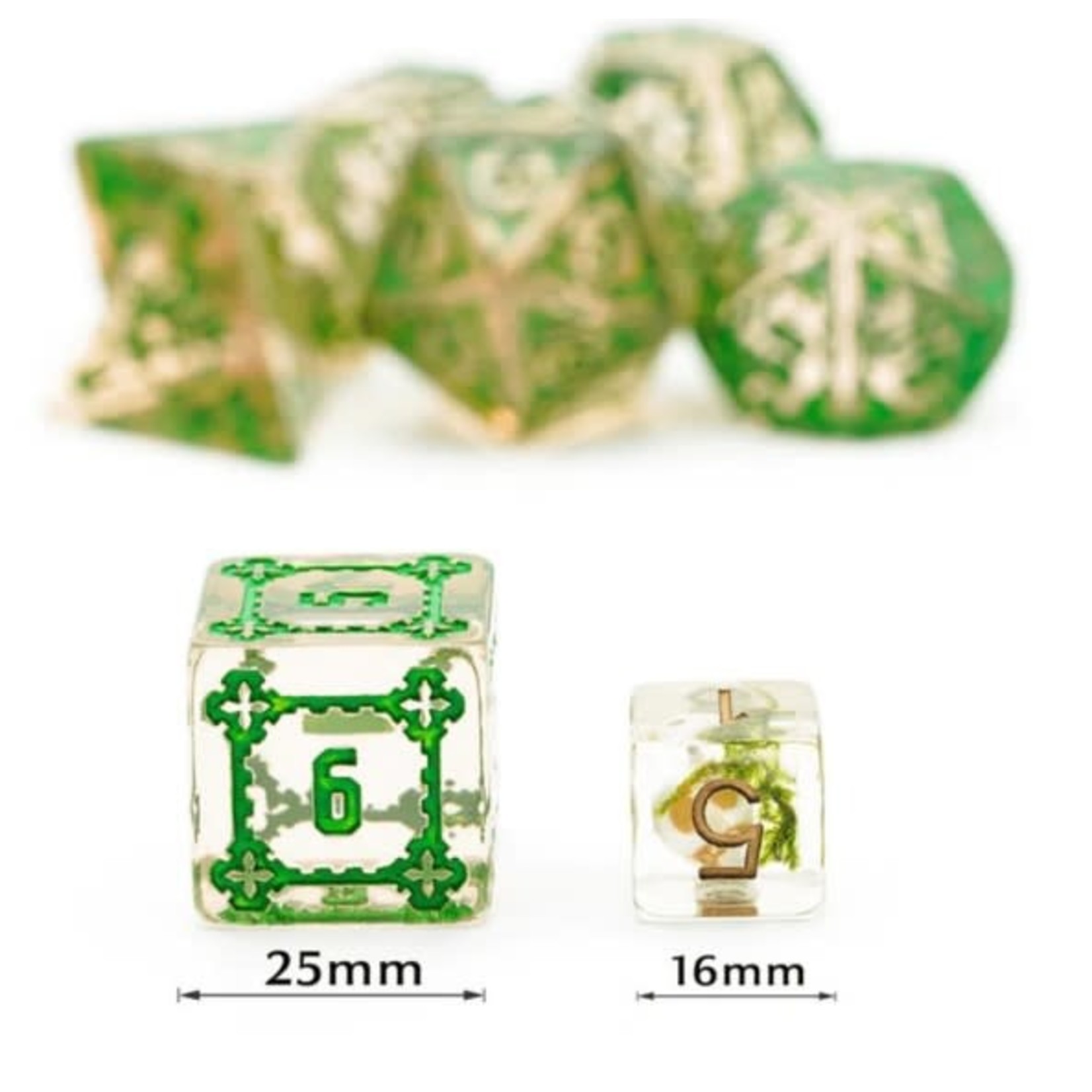 Foam Brain Huge Fluorite Castle Dice Set - 25mm
