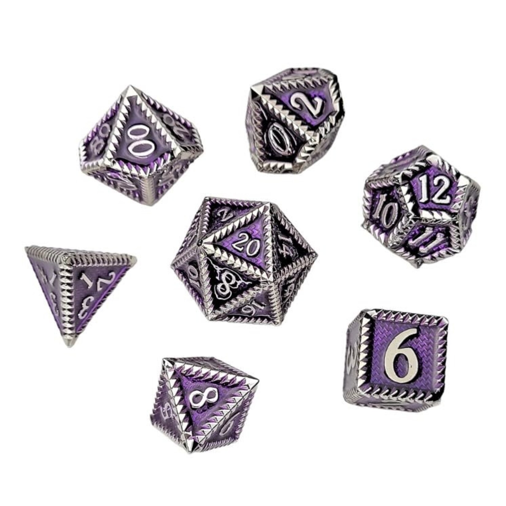 Forged Gaming Set of 7 Metal Dice: Deep Dragon