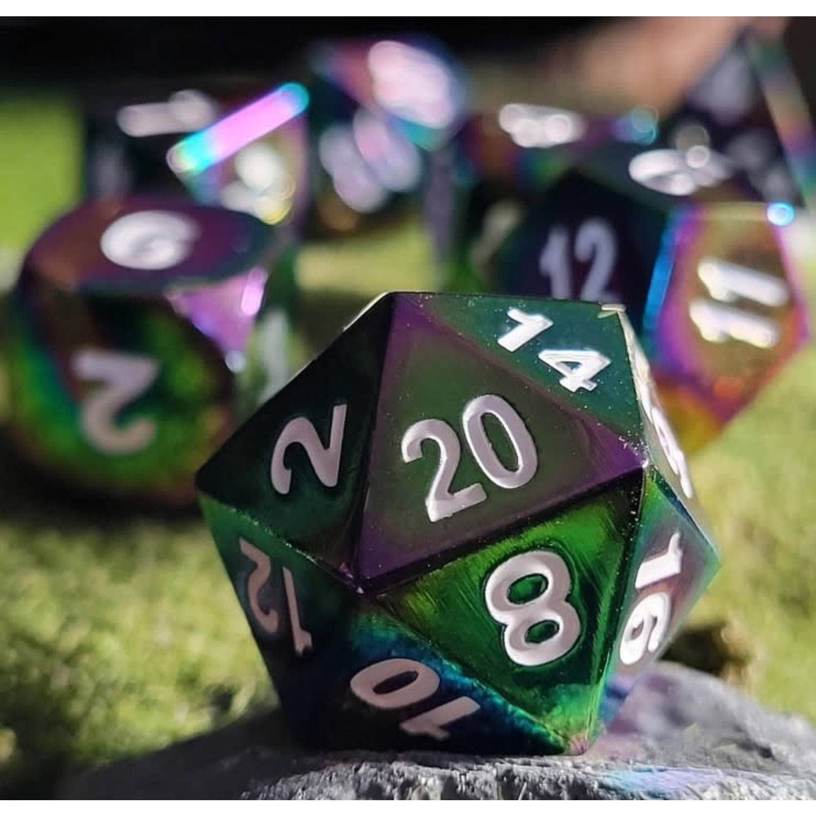 Forged Gaming Set of 7 Metal Dice: Galactic Relic