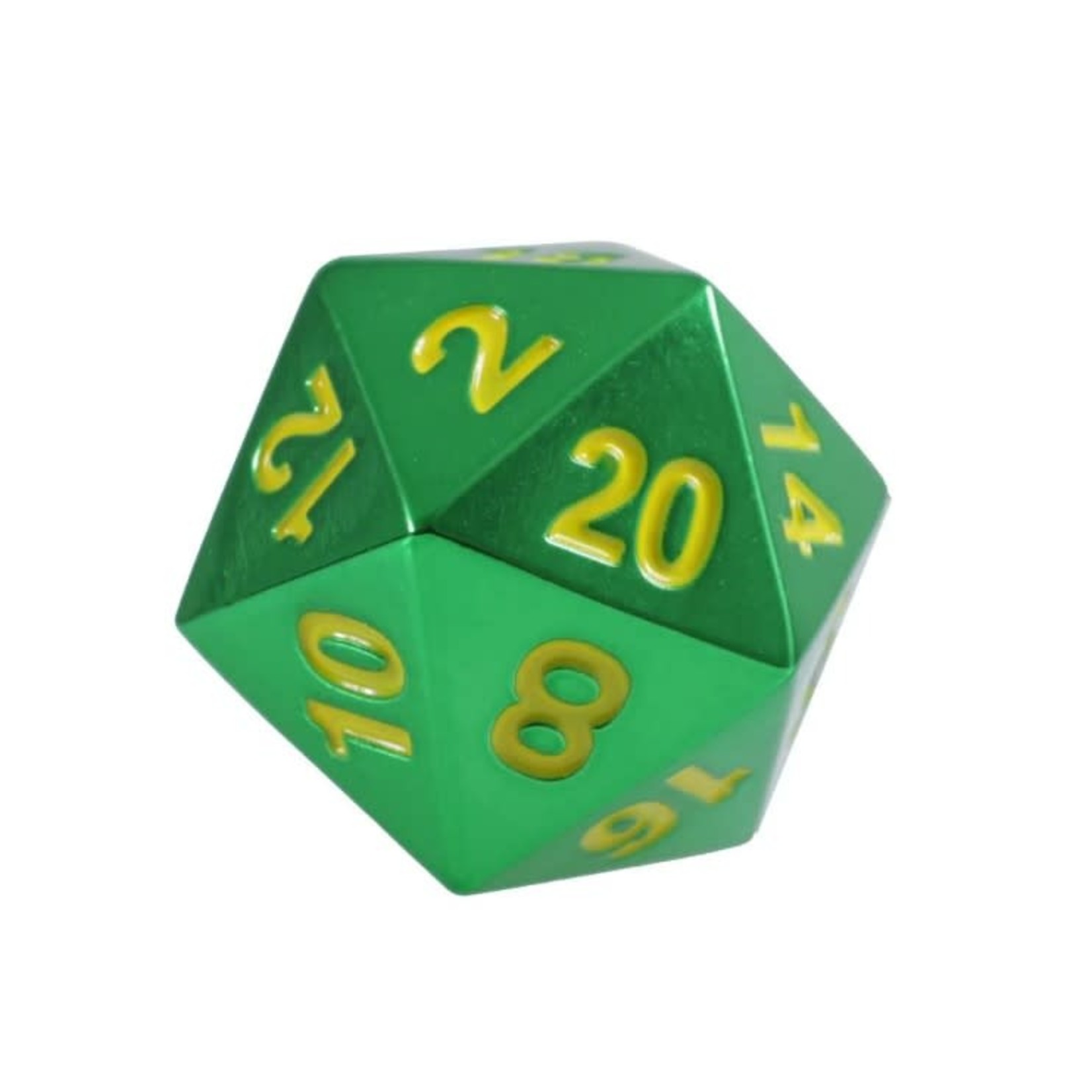 Forged Gaming Set of 10 Metal Dice: Emerald Green