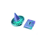 Tabletop Tycoon PolyHero: The Wizard d20 Wizard Hat and d2 Spellbook: Aether Mist