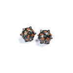 Tabletop Tycoon PolyHero: The Warrior Pack of 2 d20 Spiked Balls: Steel Grey