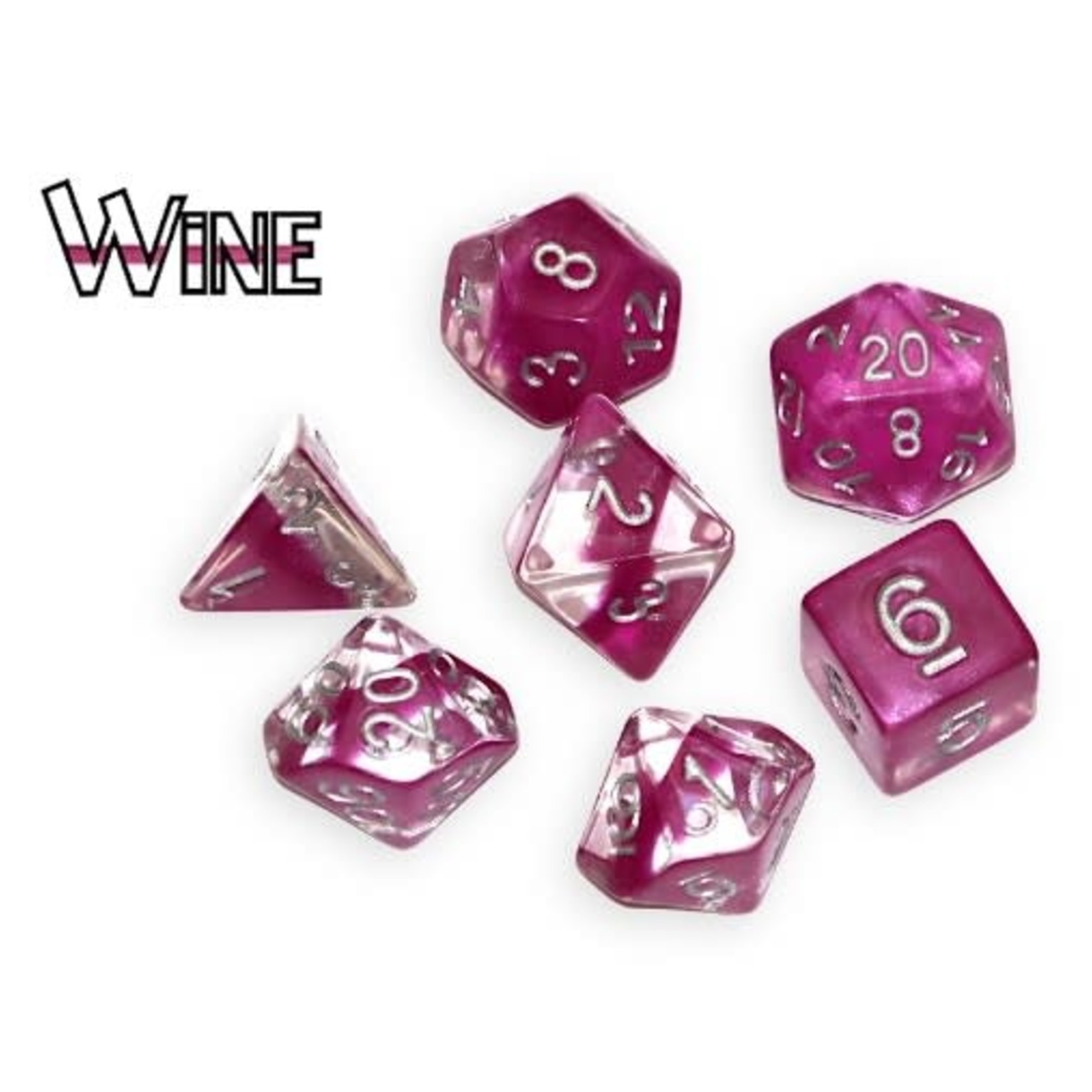 Gate Keeper Games Neutron Dice RPG 7-Die Set: Wine