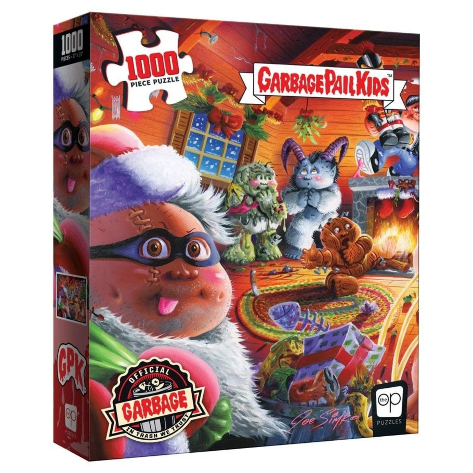 The OP-USAopoly Garbage Pail Kids 1000 piece Puzzle: Wreck the Halls