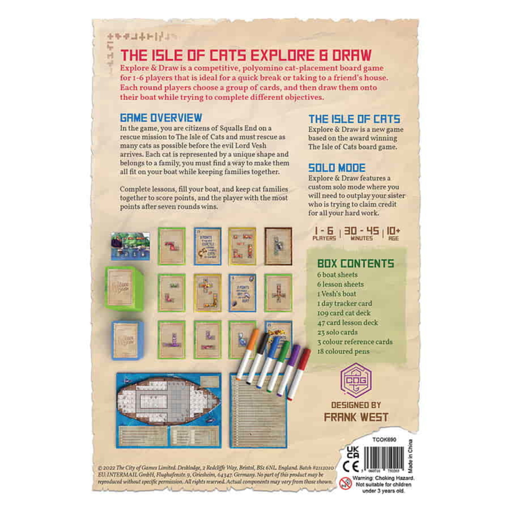 City of Games The Isle of Cats: Explore & Draw
