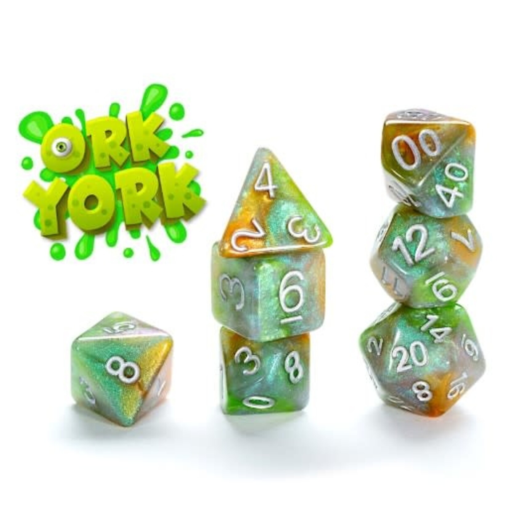 Gate Keeper Games Aether Dice RPG 7-Die Set: Ork York