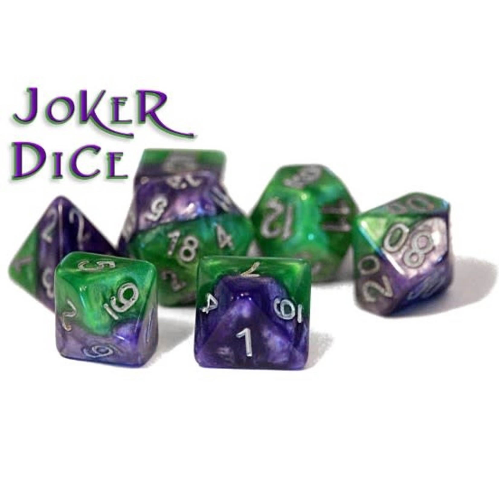 Gate Keeper Games Halfsies RPG 7-Die Set: Joker