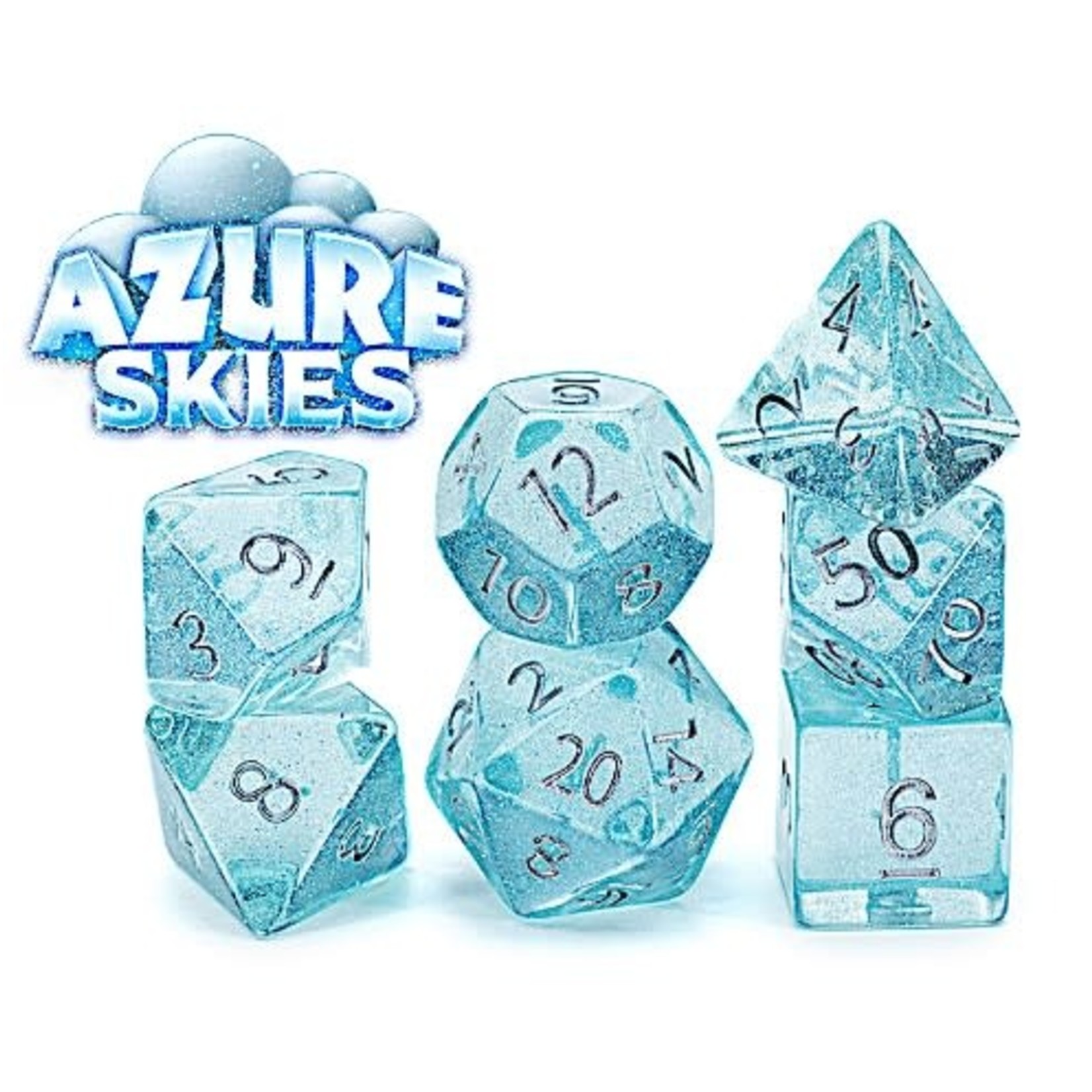 Gate Keeper Games Holographic RPG 7-Die Set: Azure Skies