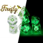 Gate Keeper Games Radiant (Glow-in-the-Dark) RPG 7-Die Set: Firefly