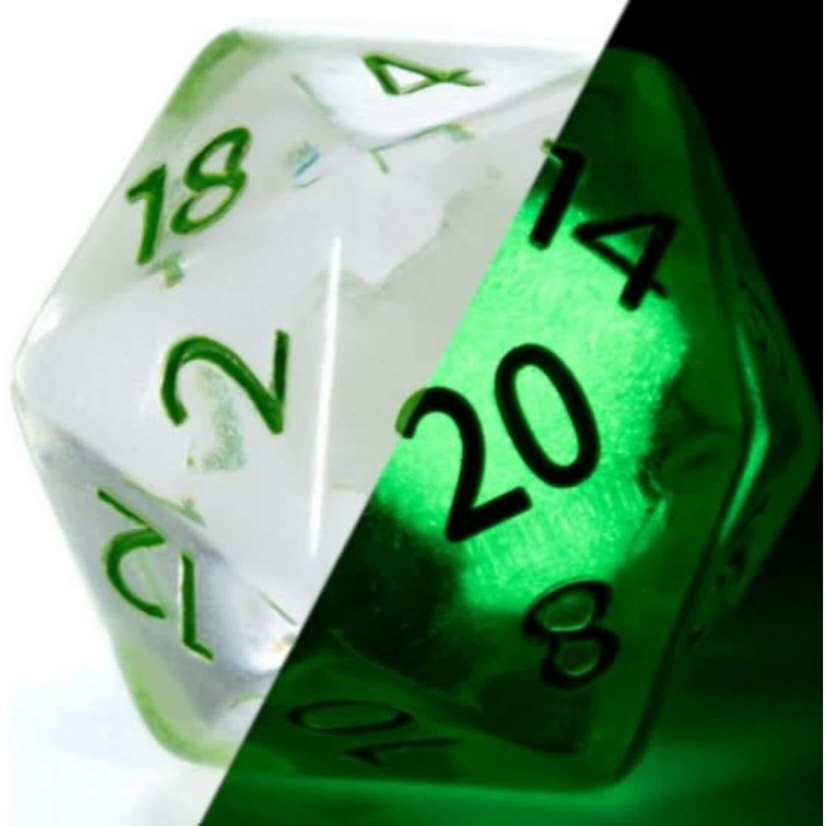 Gate Keeper Games Radiant (Glow-in-the-Dark) RPG 7-Die Set: Firefly