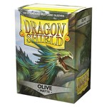Arcane Tinmen Dragon Shield: 100 Standard Size Card Sleeves: Matte Olive