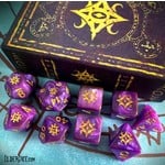 Infinite Black Star of Azathoth 9-Polyhedral Dice Set: Nebula