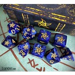 Infinite Black Elder Dice 9-Polyhedral Die Set: Blue Astral Elder