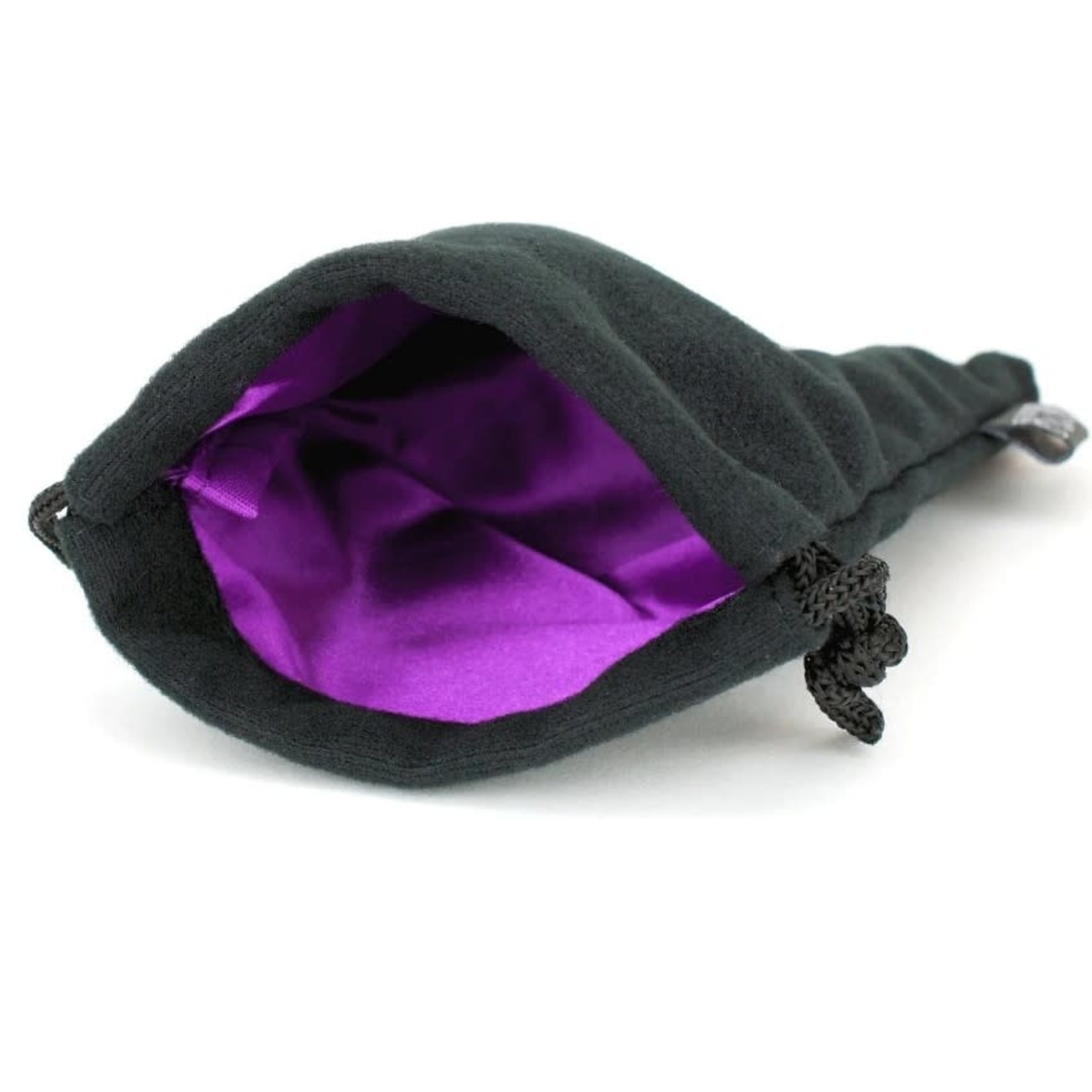 Easy Roller Dice Black Velvet Dice Bag with Color Satin Interior 5"x8"