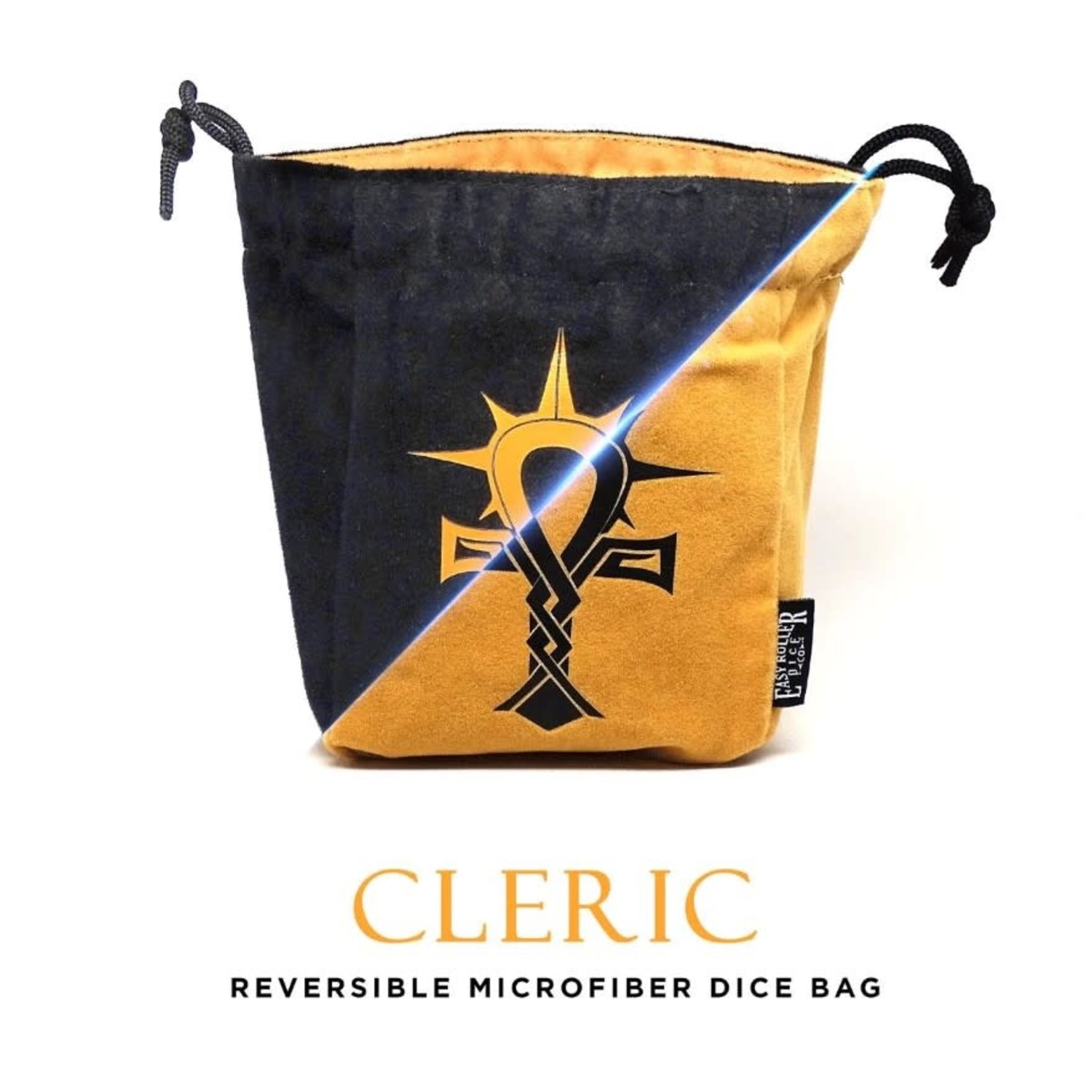 Easy Roller Dice Reversible Microfiber Self-Standing Large Dice Bag: Cleric