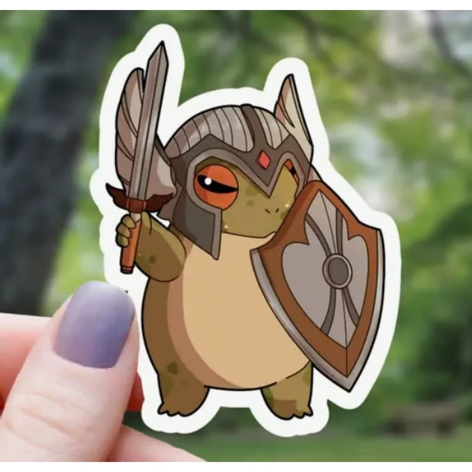 Mimic Gaming Co Frog Paladin Class Sticker