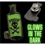 FootClothes Poison Bottle Glow In the Dark Hard Enamel Pin