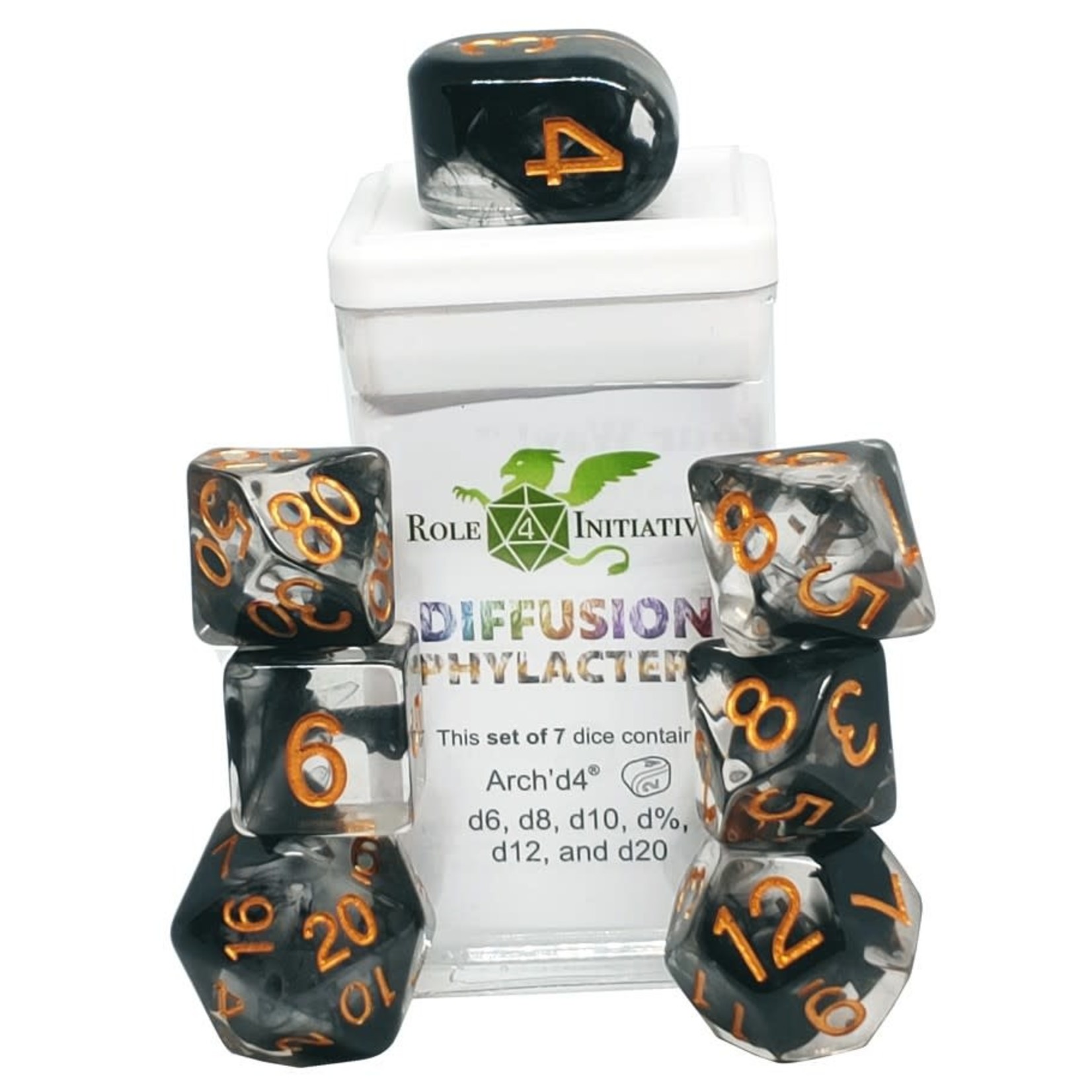 Role 4 Initiative Diffusion Set of 7 with Arch'd4 Phylactery